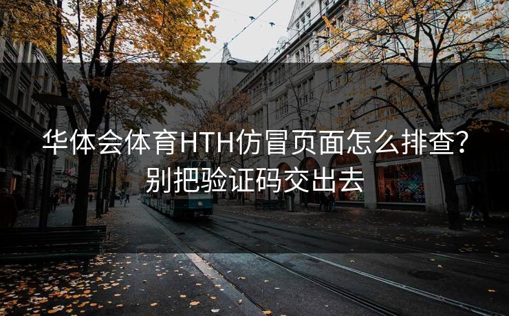 华体会体育HTH仿冒页面怎么排查？别把验证码交出去